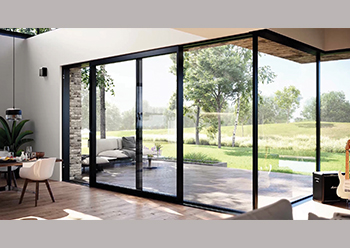 MasterPatio boasts slim sightlines with glass-to-profile ratios of up to 90 per cent.